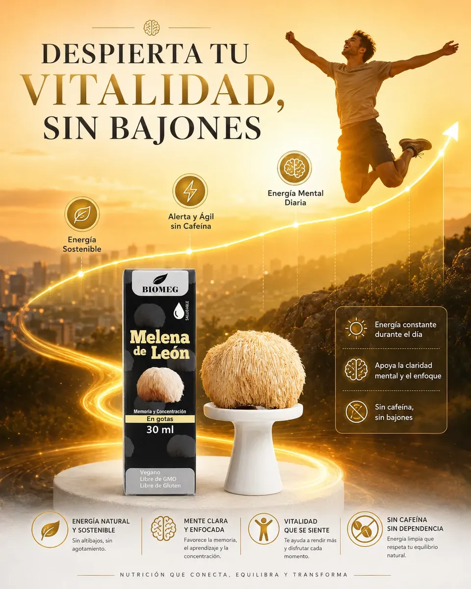MELENA DE LEON BIOMEG 1000MG VIT B6 30 PORCIONES 30ML - 6