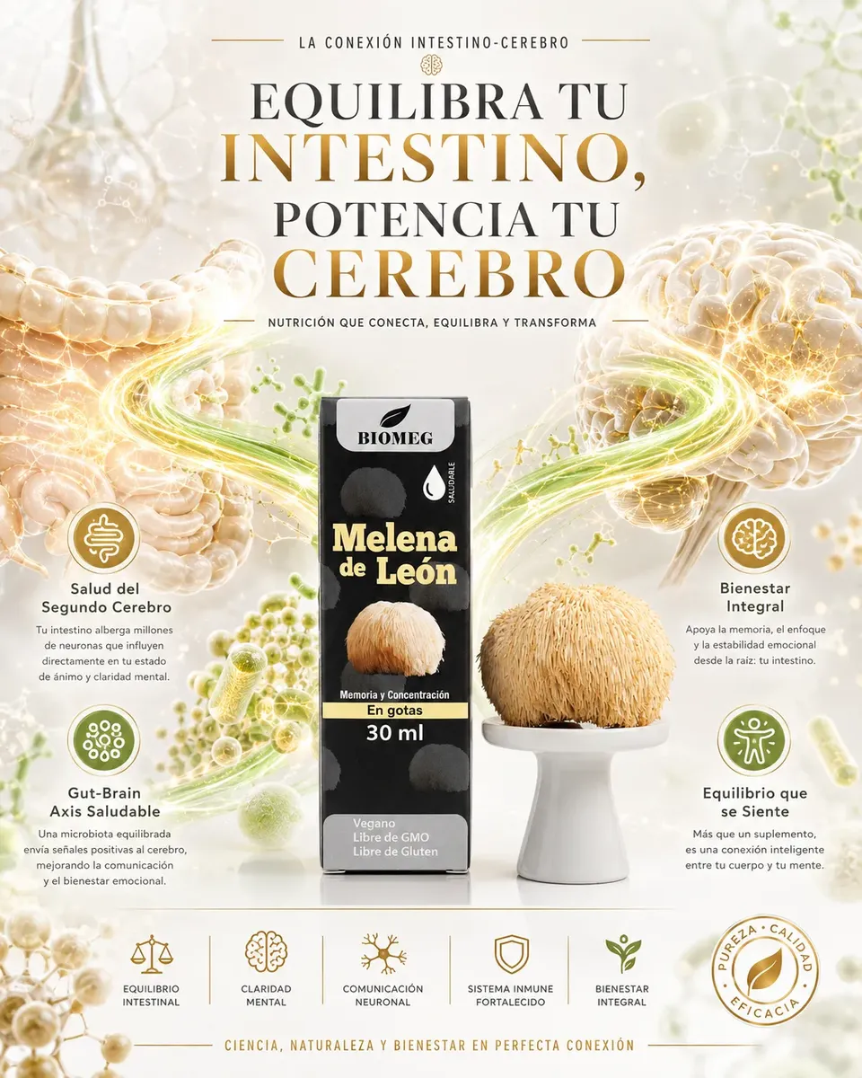 MELENA DE LEON BIOMEG 1000MG VIT B6 30 PORCIONES 30ML - 9