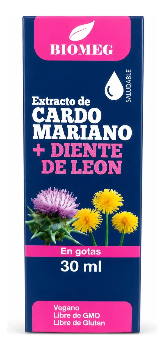 EXTRACTO DE CARDO MARIANO CON DIENTE DE LEON BIOMEG 30ML - 1