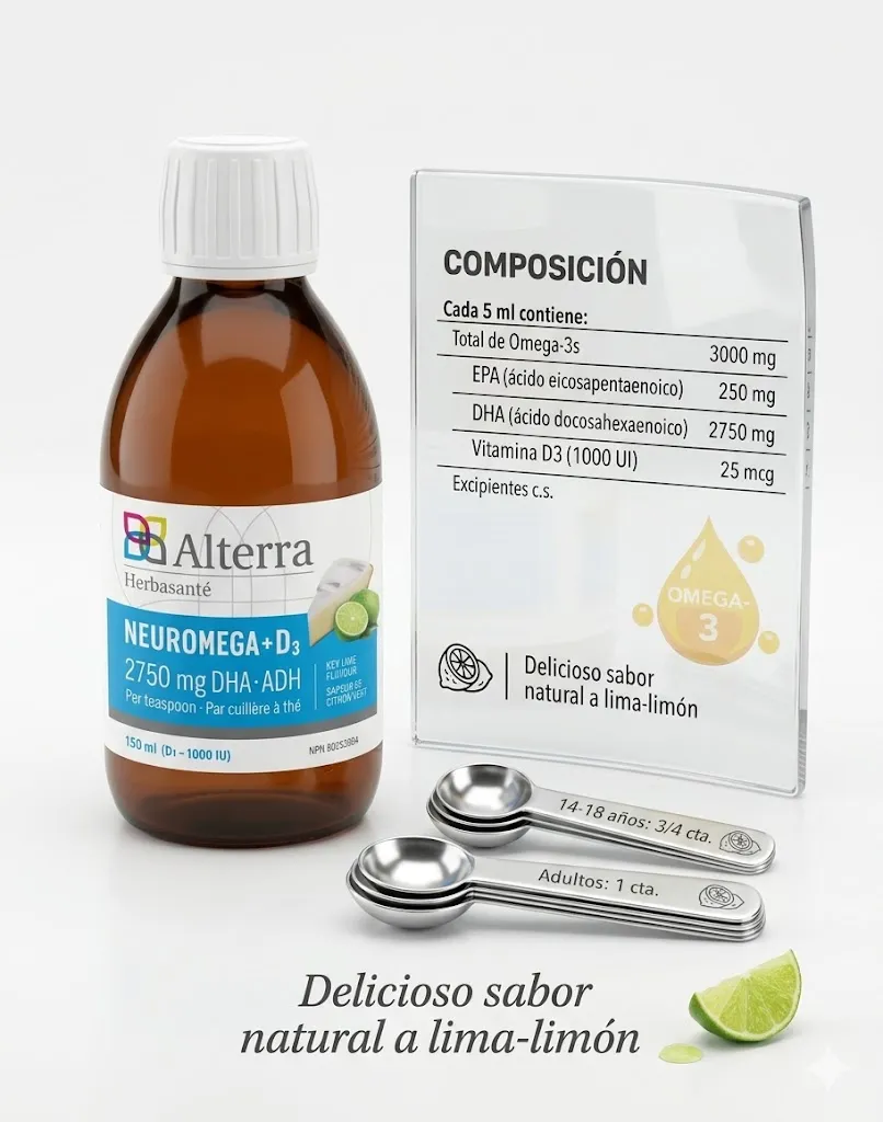 NEUROMEGA ALTERRA 2750MG DHA - EPA + VITAMINA D3 OMEGA 150ML - 2