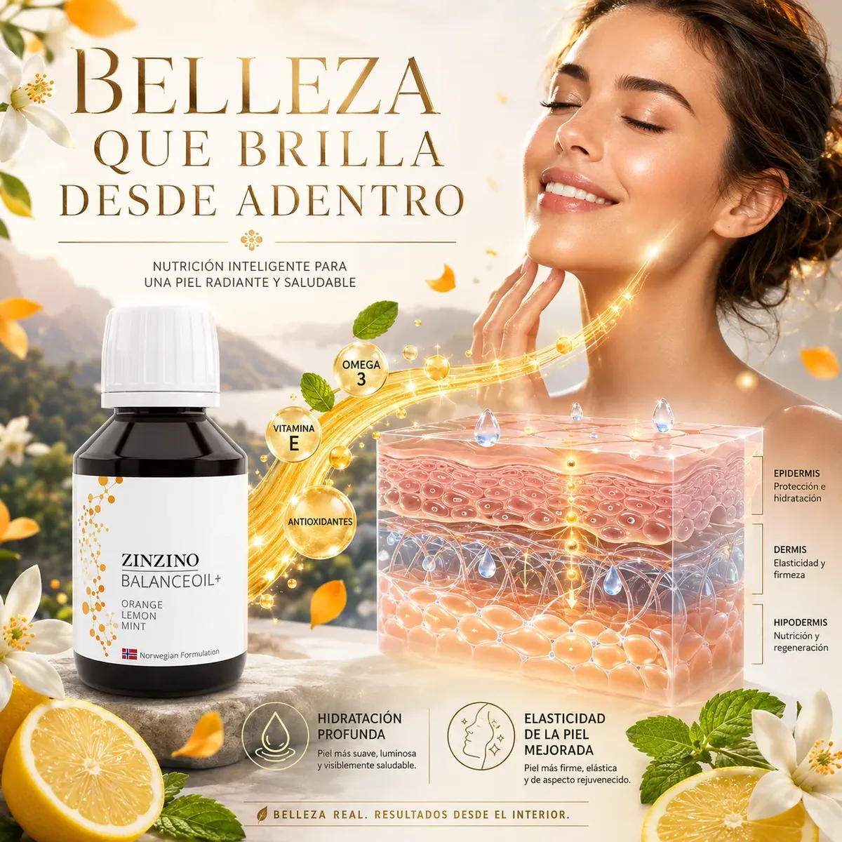 ZINZINO BALANCE OIL OMEGA 3 LÍQUIDO CON VIT D3 300ML - 7