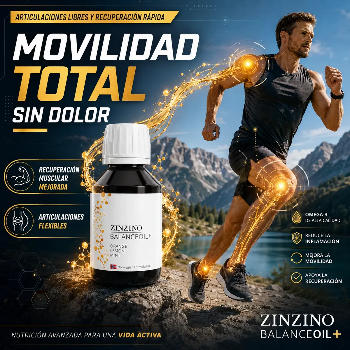 ZINZINO BALANCE OIL OMEGA 3 LÍQUIDO CON VIT D3 300ML - 9