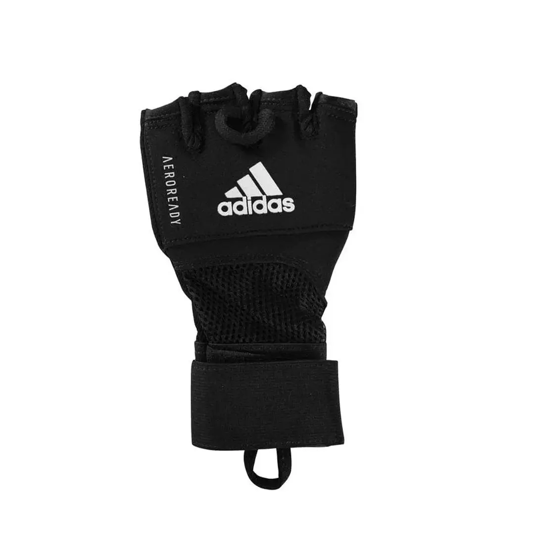 GUANTES ACOLCHADOS ADIDAS INNER BOXING C/GEL - ENVOLTURA RÁPIDA - SPEED QUICK AEROREADY  - BLACK - 3