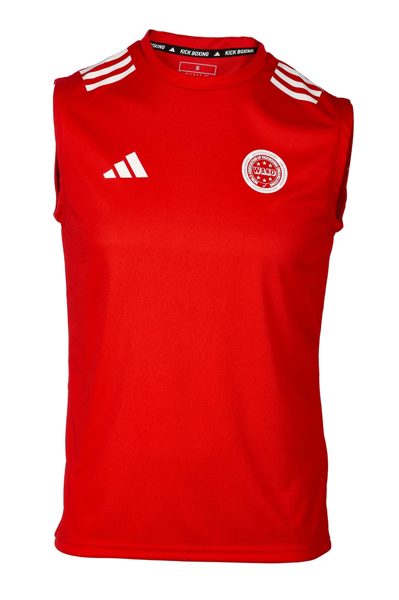 CAMISETA SIN MANGAS KICKBOXING - ADIDAS - WAKO WORLD - RED - 2