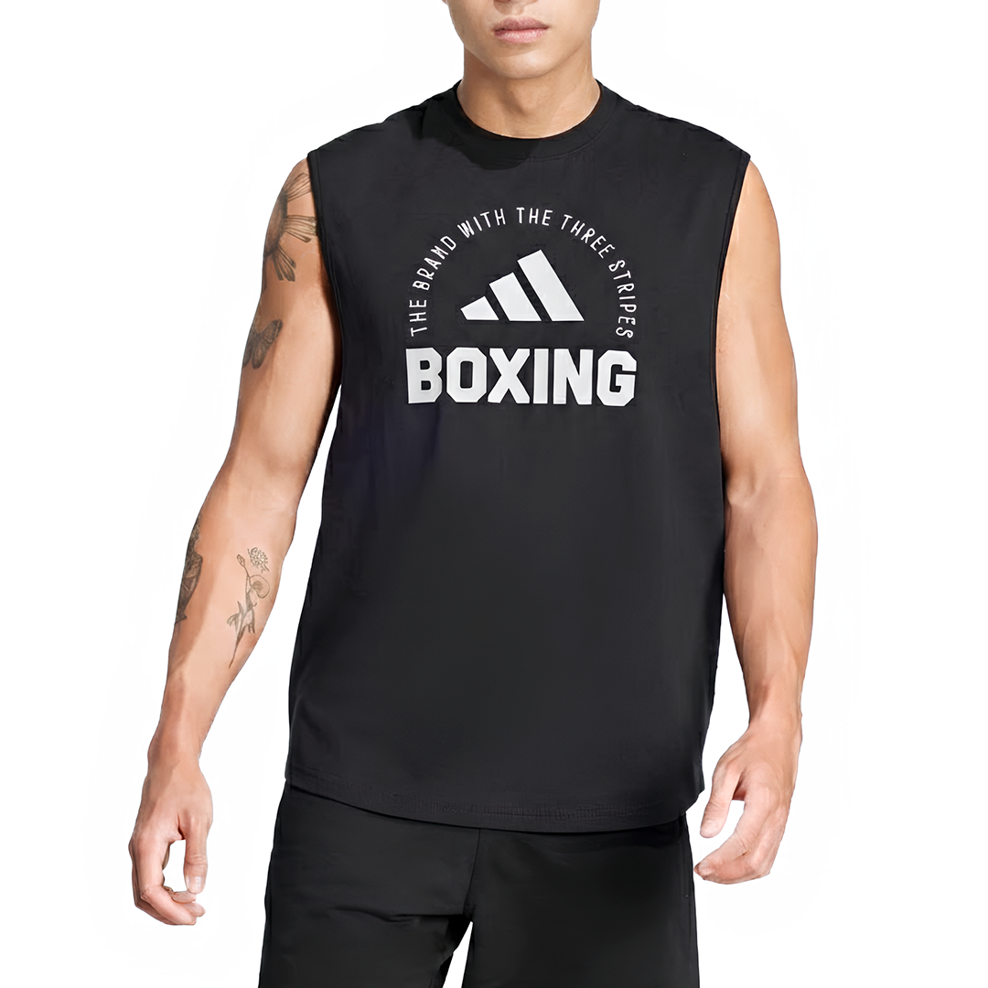 CAMISETA SIN MANGAS ADIDAS - BOXING COMMUNITY 21 - BLACK - 1