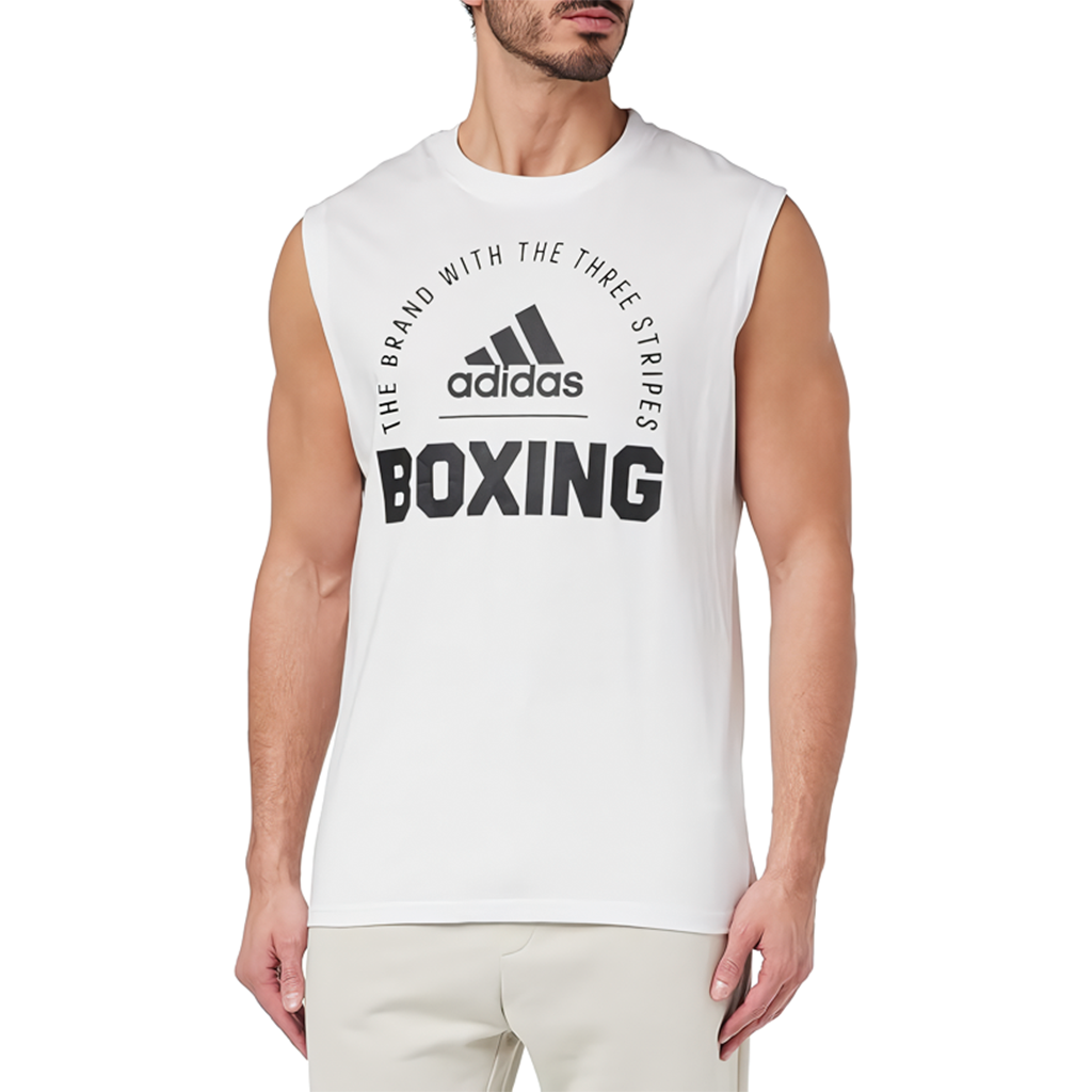 CAMISETA SIN MANGAS ADIDAS - BOXING COMMUNITY 21 - WHITE - 1