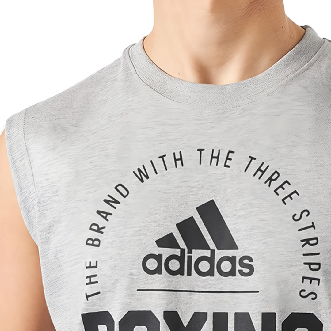 CAMISETA SIN MANGAS ADIDAS - BOXING COMMUNITY 21 - GREY - 4