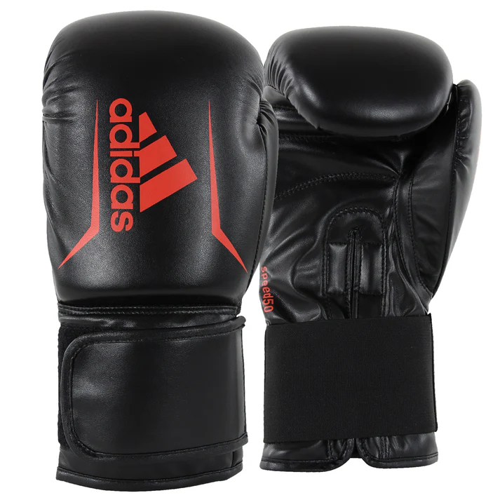 GUANTES DE BOX ADIDAS | SPEED 50 | BLACK - RED - 1