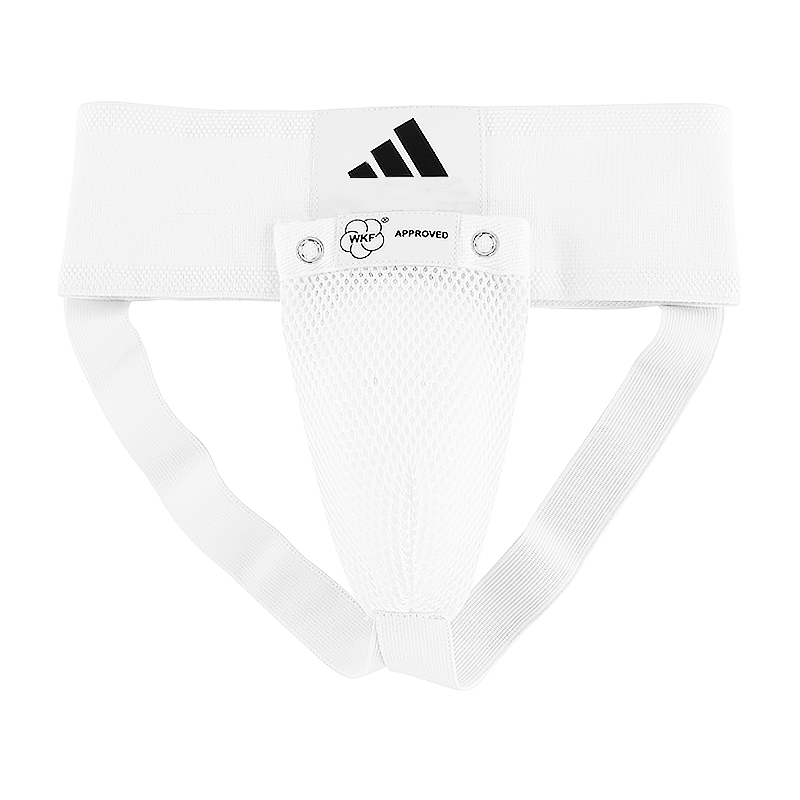 PROTECTOR DE INGLE ADIDAS CON C/ COQUILLA - SUPENSOR ELÁSTICO -WKF APPROVED - 1