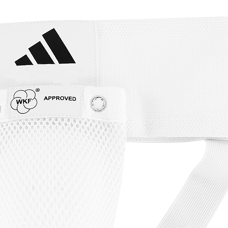 PROTECTOR DE INGLE ADIDAS CON C/ COQUILLA - SUPENSOR ELÁSTICO -WKF APPROVED - 2