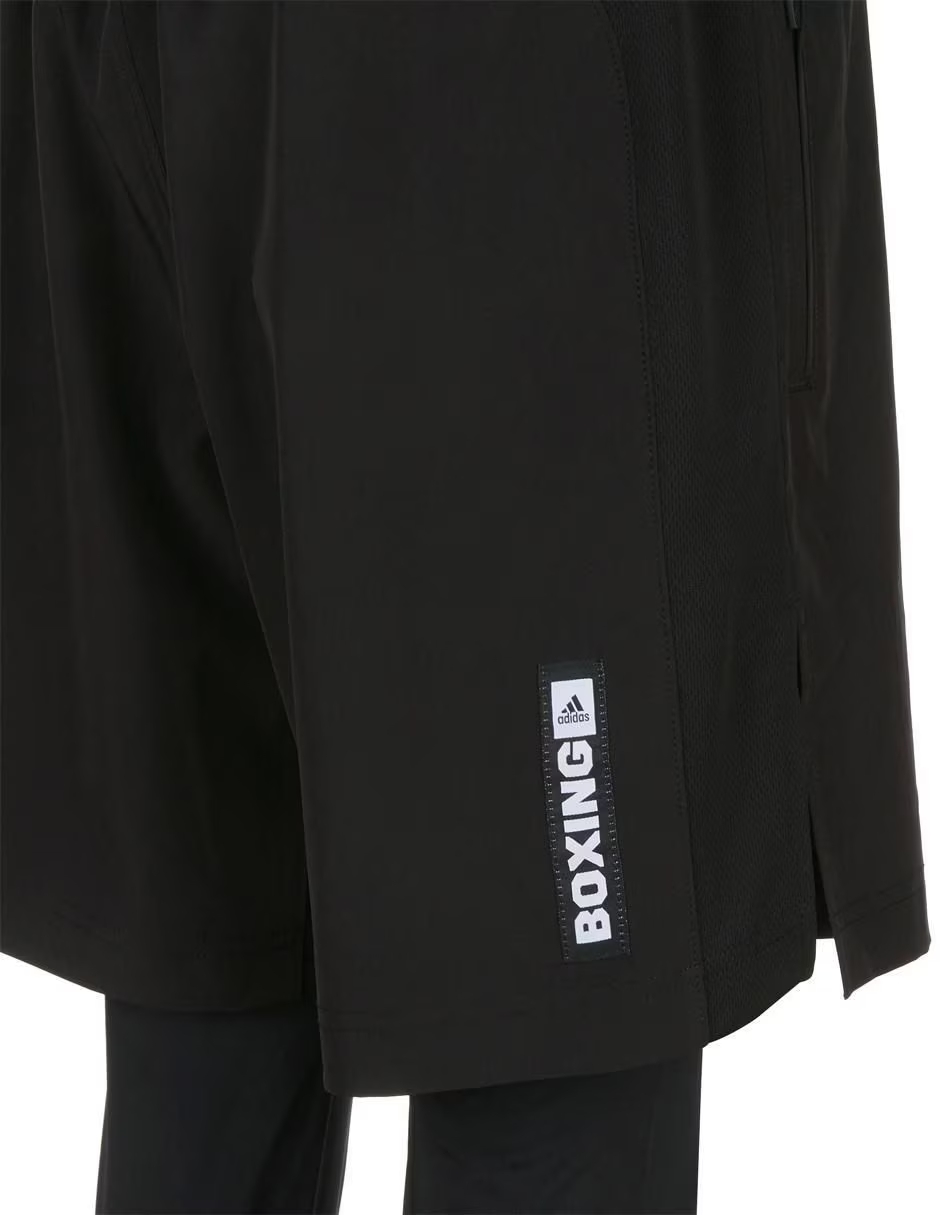 SHORT DE BOX ADIDAS CON MALLA LARGA- BOXWEAR TECH - BLACK - 2