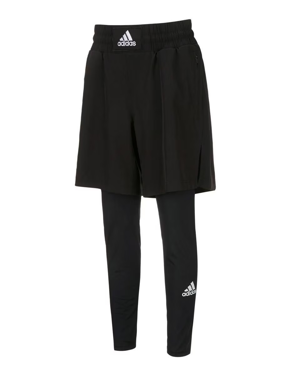 SHORT DE BOX ADIDAS CON MALLA LARGA- BOXWEAR TECH - BLACK - 3