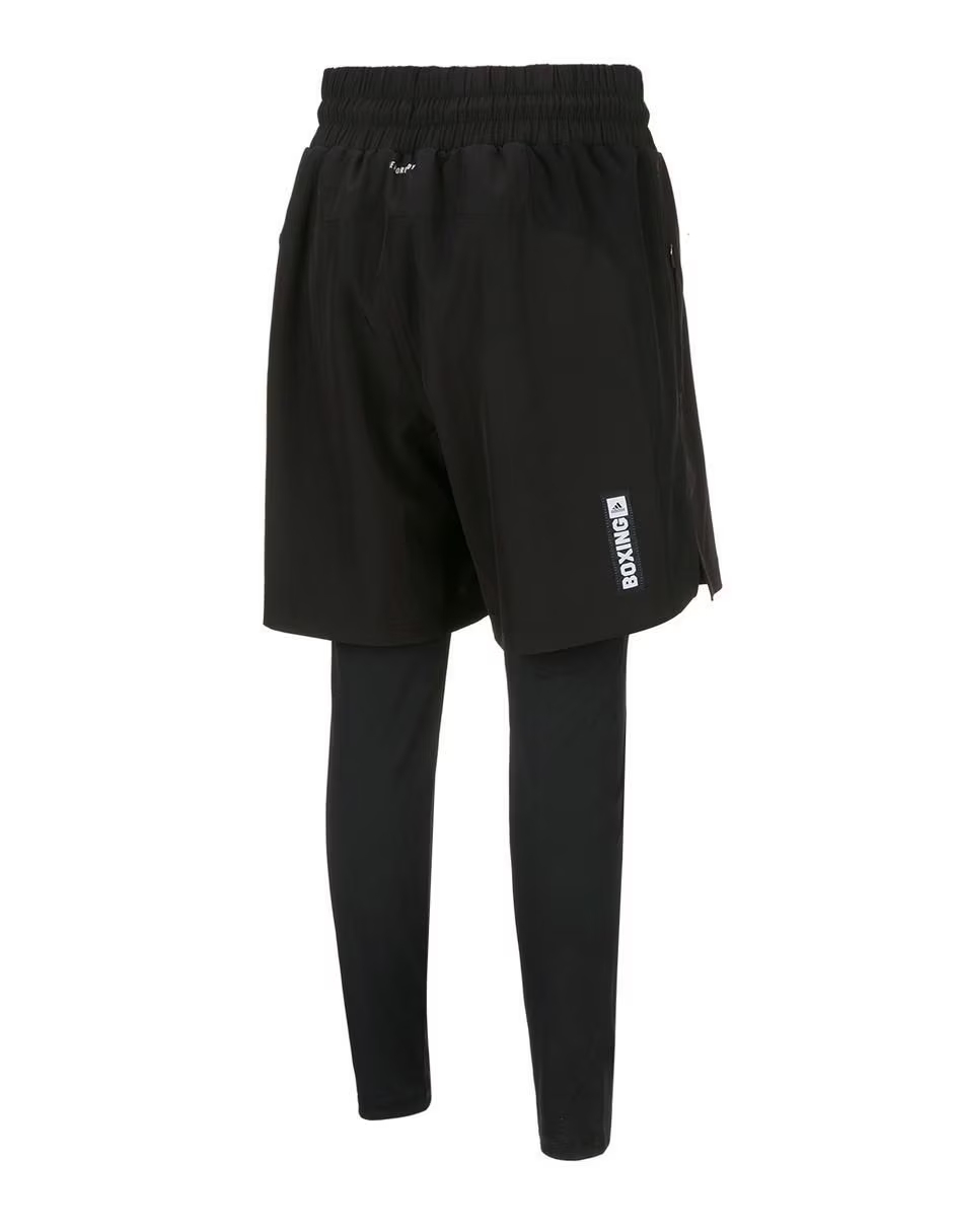 SHORT DE BOX ADIDAS CON MALLA LARGA- BOXWEAR TECH - BLACK - 4