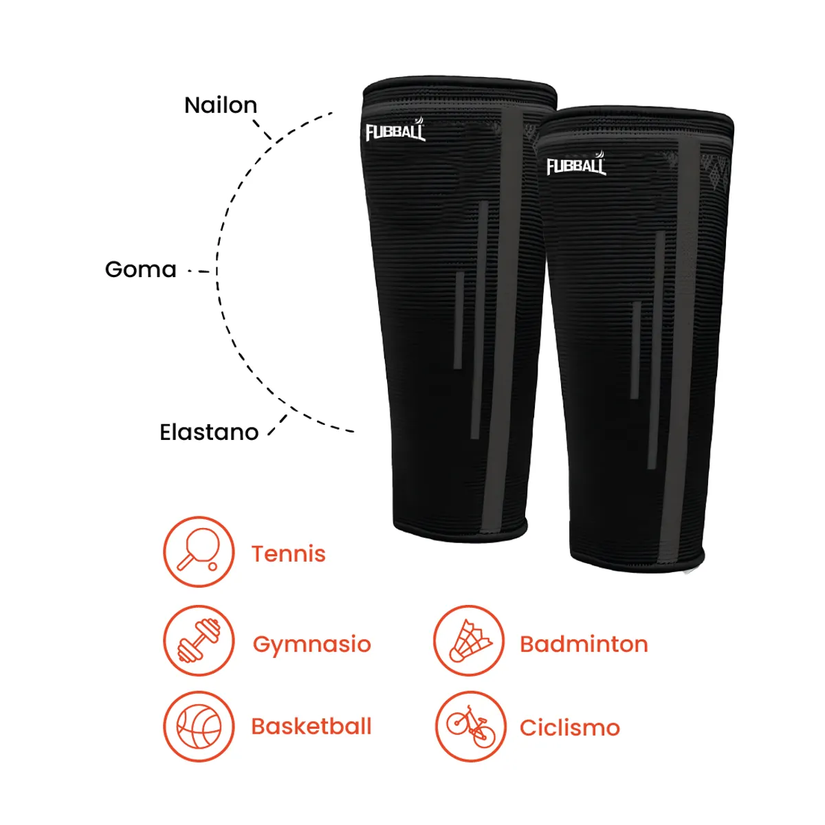 MANGAS DE VOLEY FUBBALL - STANDARD - BLACK - 3