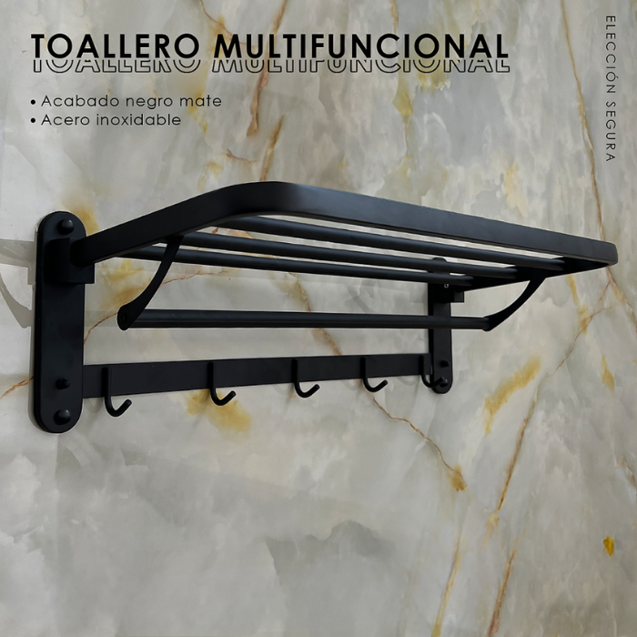 TOALLERO MULTIFUNCIONAL NEGRO ADB6609-01 - 2