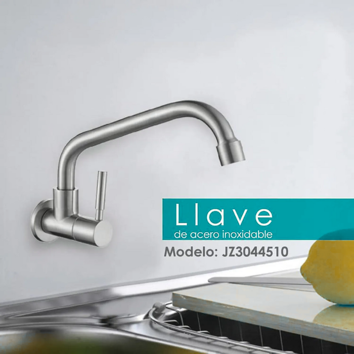 GRIFERÍA PARA COCINA  A LA PARED GIRATORIO MATE ALETA JZ3044510 - 2