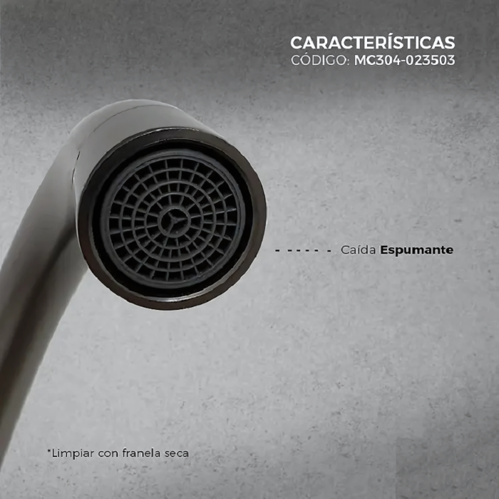 MEZCLADORA XM MC304-023503 MONOCOMANDO COCINA PLOMO - 5