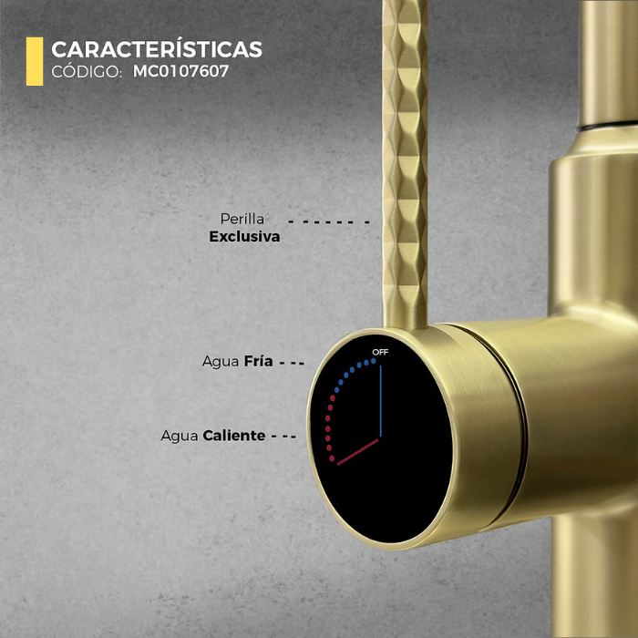 MEZCLADORA XM MC0107607 COCINA EXTRAÍBLE DORADO MATE - 4