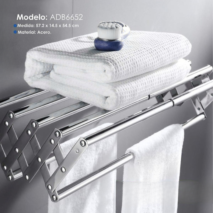 PARRILLA XM ADB6652 TOALLERO BAÑO CROMADO - 2