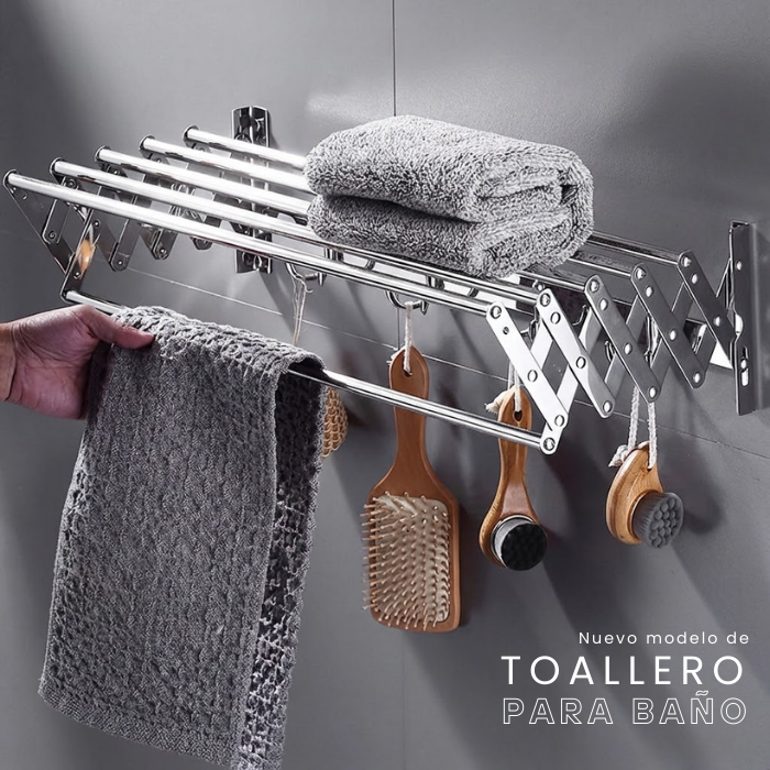 PARRILLA XM ADB6652 TOALLERO BAÑO CROMADO - 3