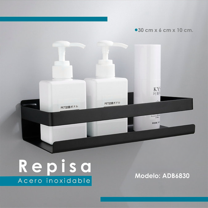 REPISA DE ACERO NEGRO ADB6830 - 2
