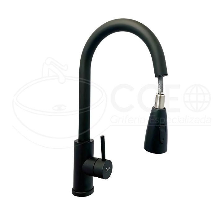 MEZCLADORA DE COCINA EXTRAIBLE NEGRO FA-BK22809 - 1
