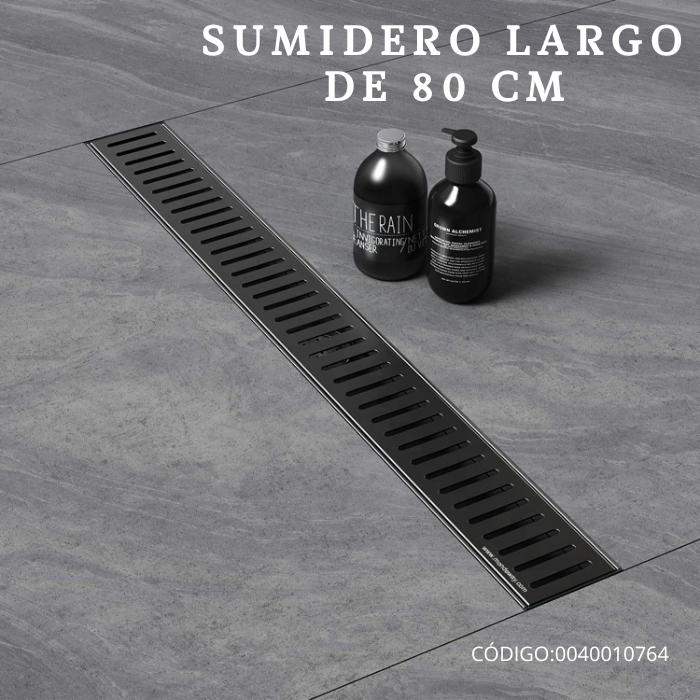 SUMIDERO LARGO DE 80 CM DE ACERO 304 - 3