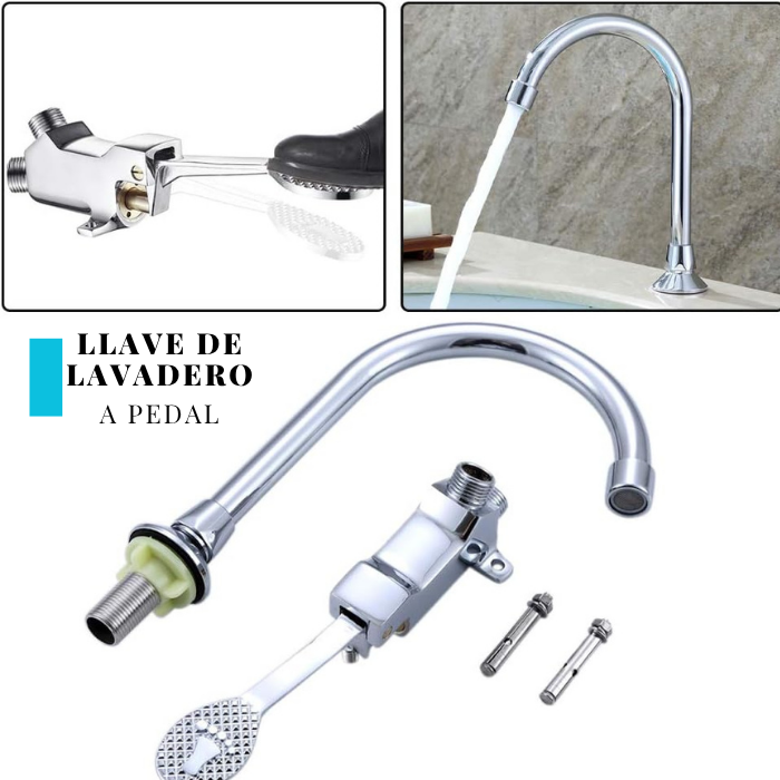 LLAVE LAVADERO CON PEDAL TH053 SEVILLA - 2