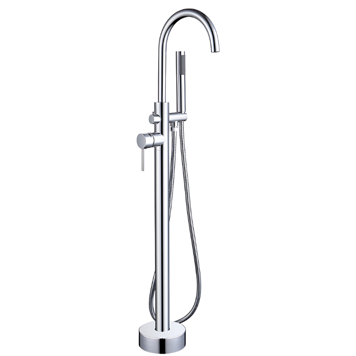 MEZCLADORA DE BAÑERA CON MINI DUCHA TELEFONO CROMADO BRONCE SRT - 1