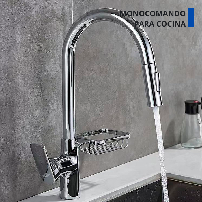 MEZCLADORA DE COCINA EXTRAÍBLE CROMADO MC01086 - 2