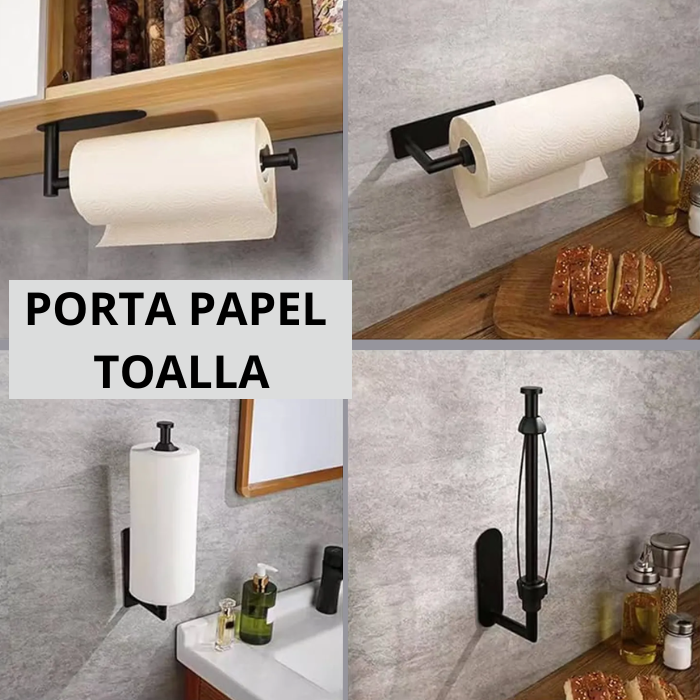 PORTA PAPEL TOALLA DE COCINA NEGRO ADB6221-01 - 2