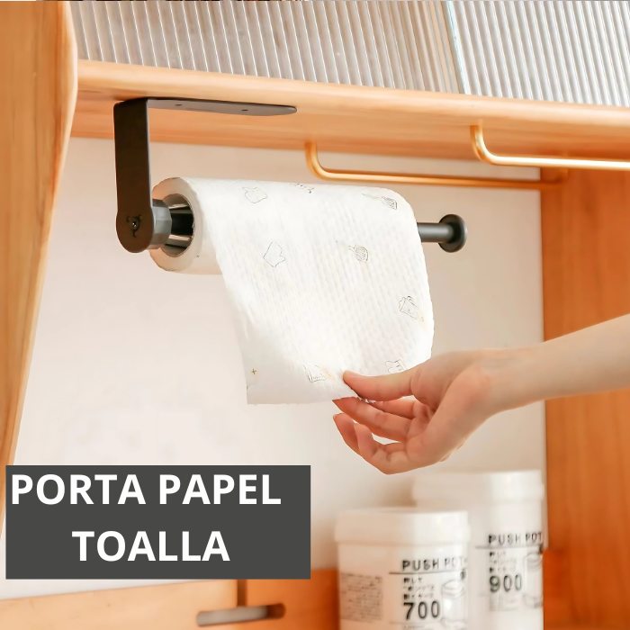 PORTA PAPEL TOALLA DE COCINA NEGRO ADB6221-01 - 3