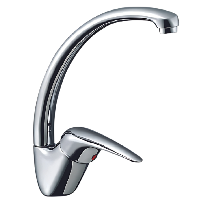 MEZCLADORA MONOCOMANDO PARA COCINA CROMADO MC108 - 1
