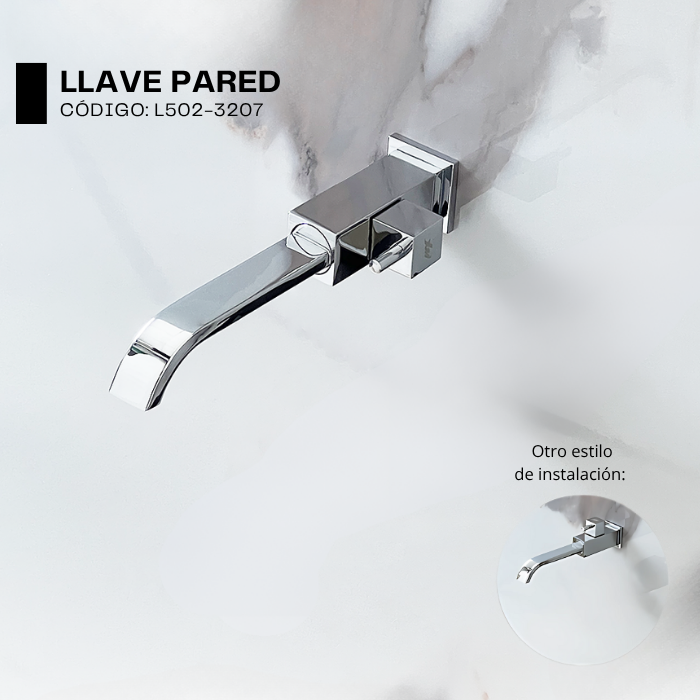 LLAVE PARA LAVATORIO PARED NEGRO L502-320701 - 2