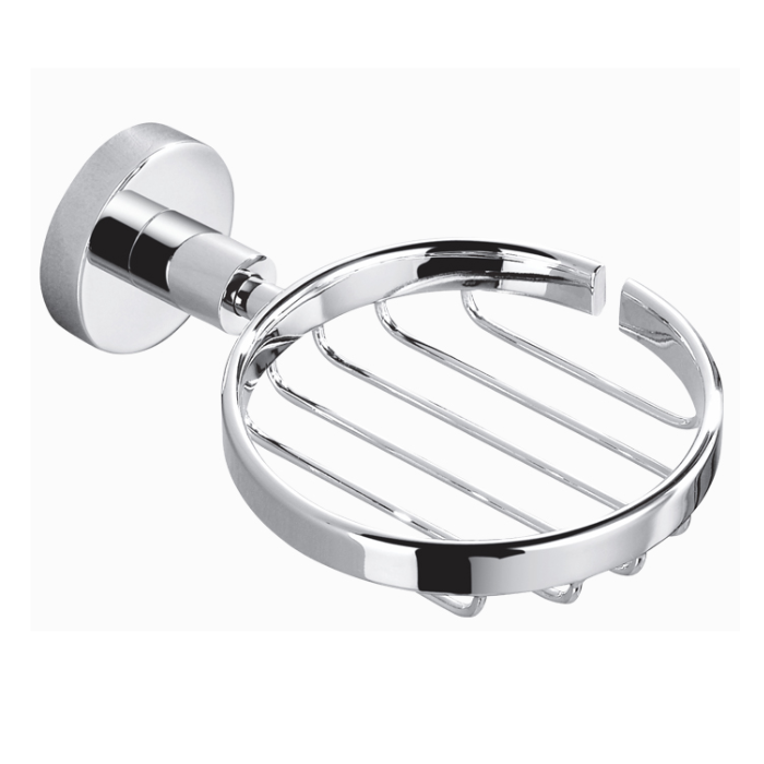 PORTA JABON PARA BAÑO CROMADO ROMA AQ7215 - 1