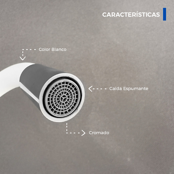MEZCLADORA PARA COCINA MUEBLE BLANCO M04017 - 4
