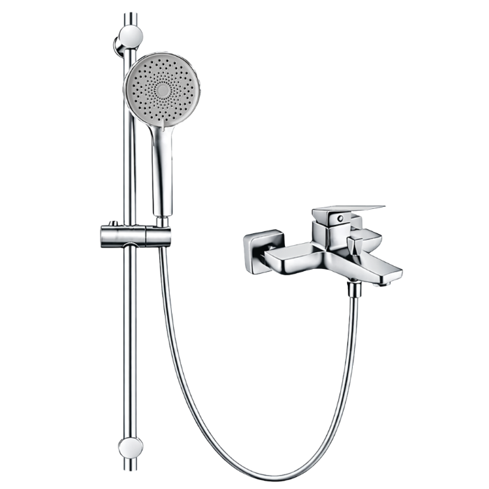MEZCLADORA MONOCOMANDO PARA DUCHA TELEFONO CON BARRA CROMADO MT013100 - 1