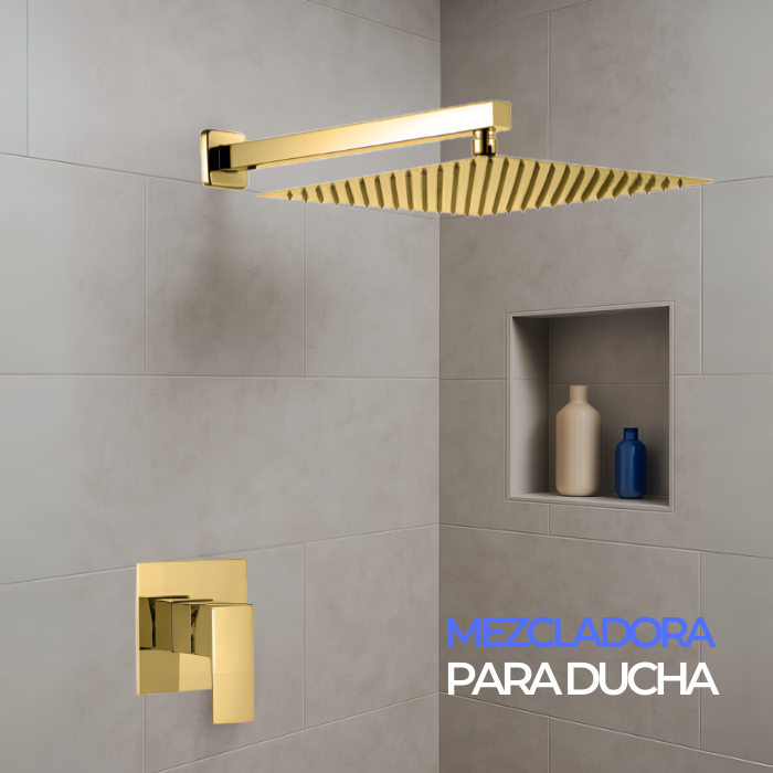 MEZCLADORA MONOC. DE DUCHA BRONCE DORADO FS002 SANDS - 2