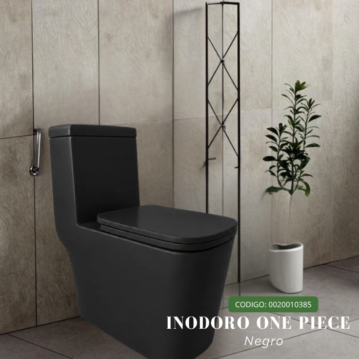 INODORO ONE PIECE MKS NEGRO MATE - 2