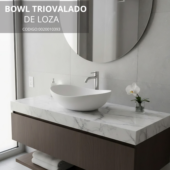 BOWL LOZA MARGARITA U2 TRIOVALADO BLANCO - 2