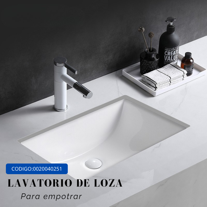 BOWL OVALIN DE LOZA TRIANGULAR PARA EMPOTRAR BLANCO - 2