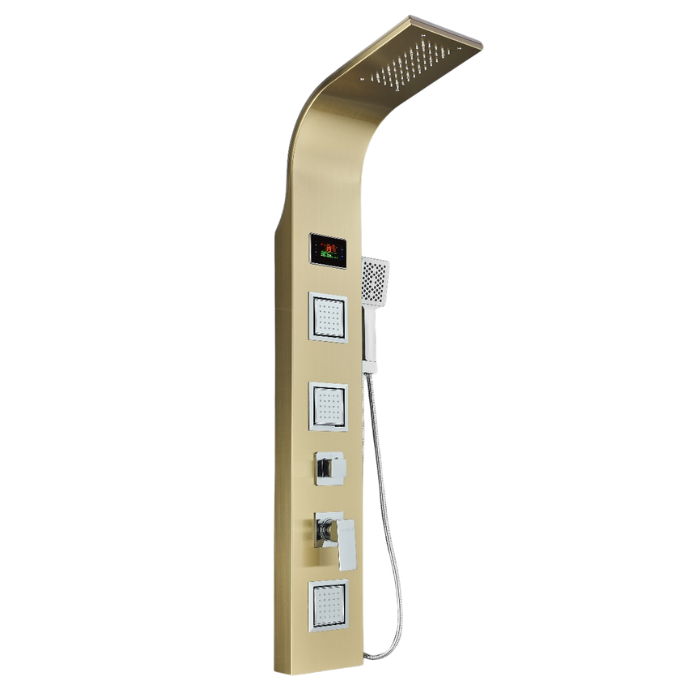 COLUMNA DE DUCHA NIAGARA SATIN GOLD - 1