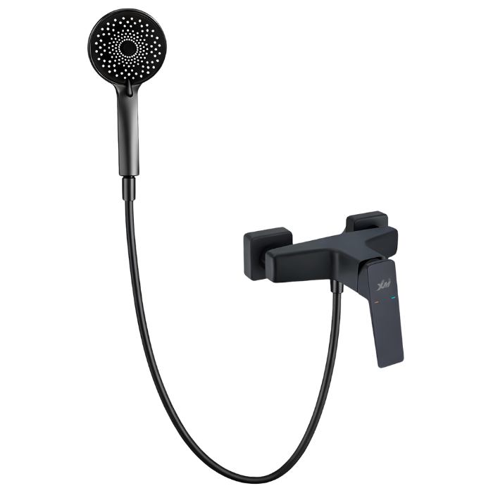 MEZCLADORA MONOCOMANDO PARA DUCHA TELEFONO NEGRO MD1390601 - 1