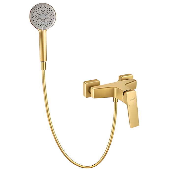 MEZCLADORA MONOCOMANDO PARA DUCHA TELEFONO DORADO MD1390607 - 1