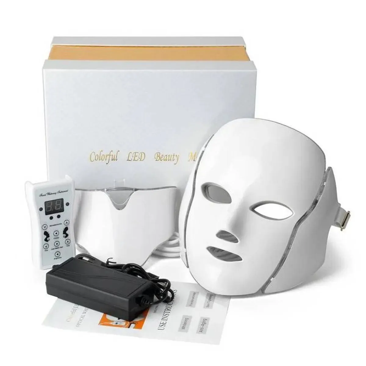 MÁSCARA LED FACIAL 7 COLORES – FOTOTERAPIA ANTIAGE Y ANTIACNÉ - 1