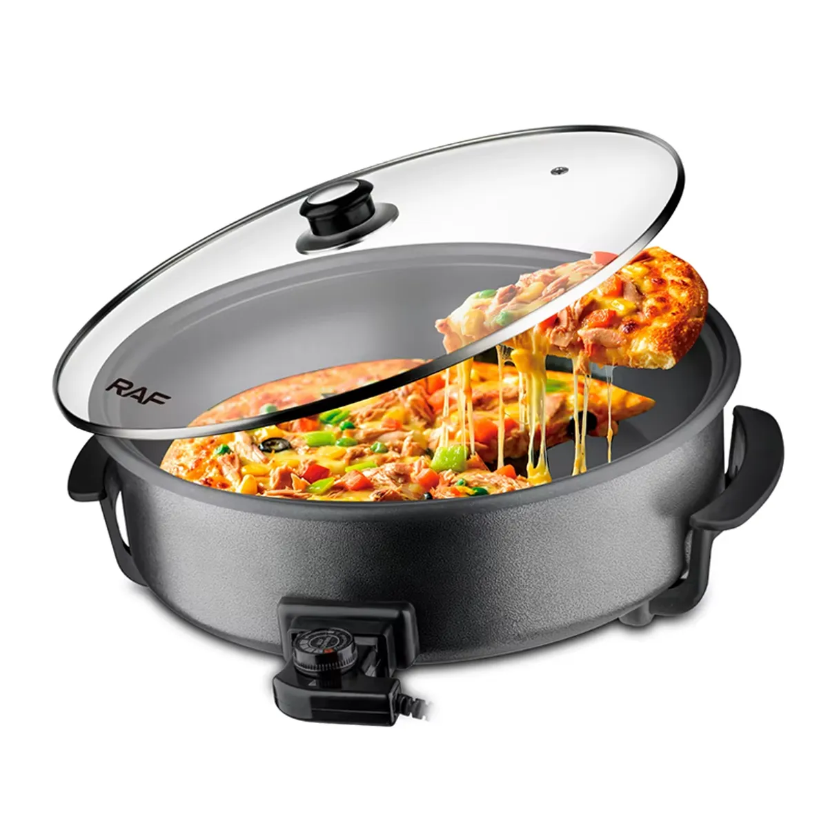 OLLA SARTEN ELECTRICA MULTIFUNCIONAL PARA PIZZA Y MAS - 1