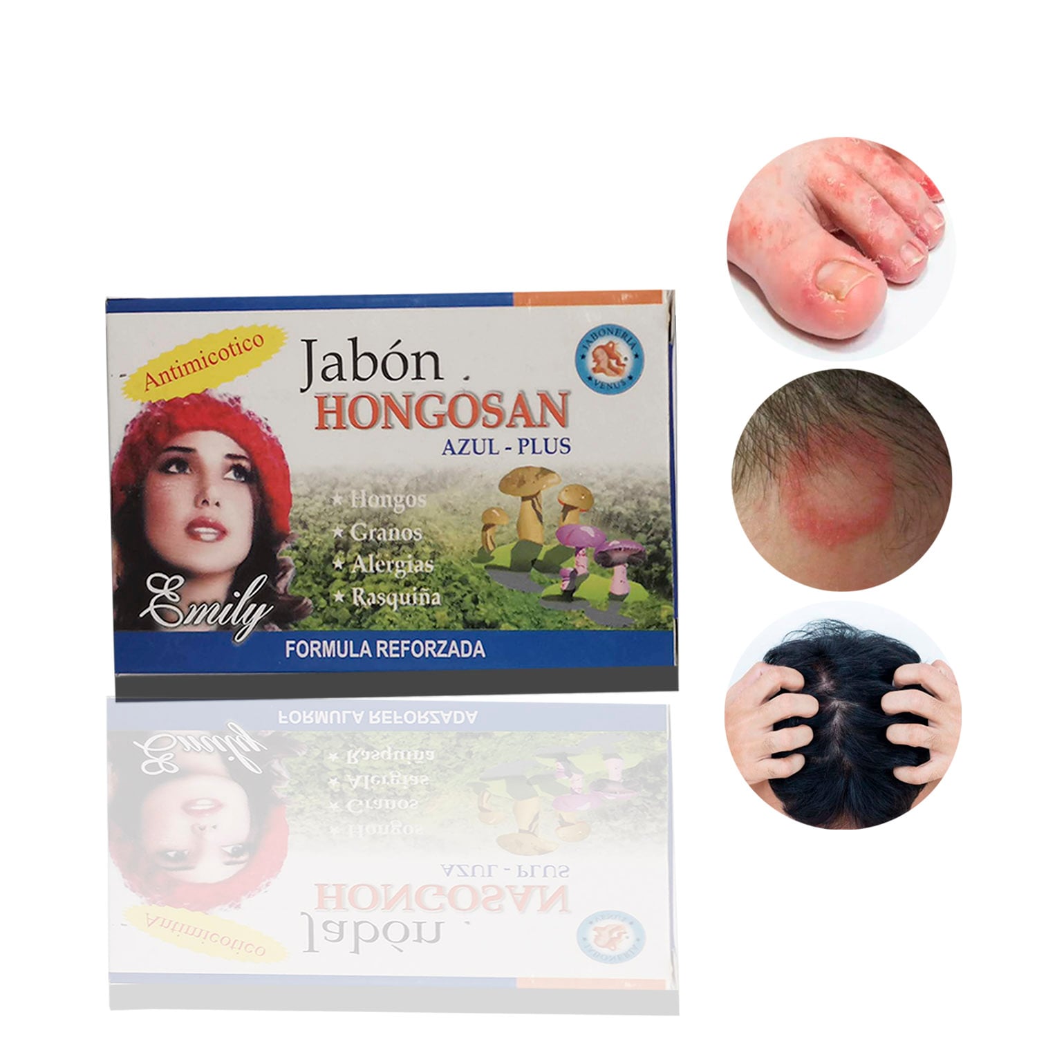 JABON MEDICINAL PARA HONGOS, TIÑA , SORIASIS 2 UNIDADES - 1