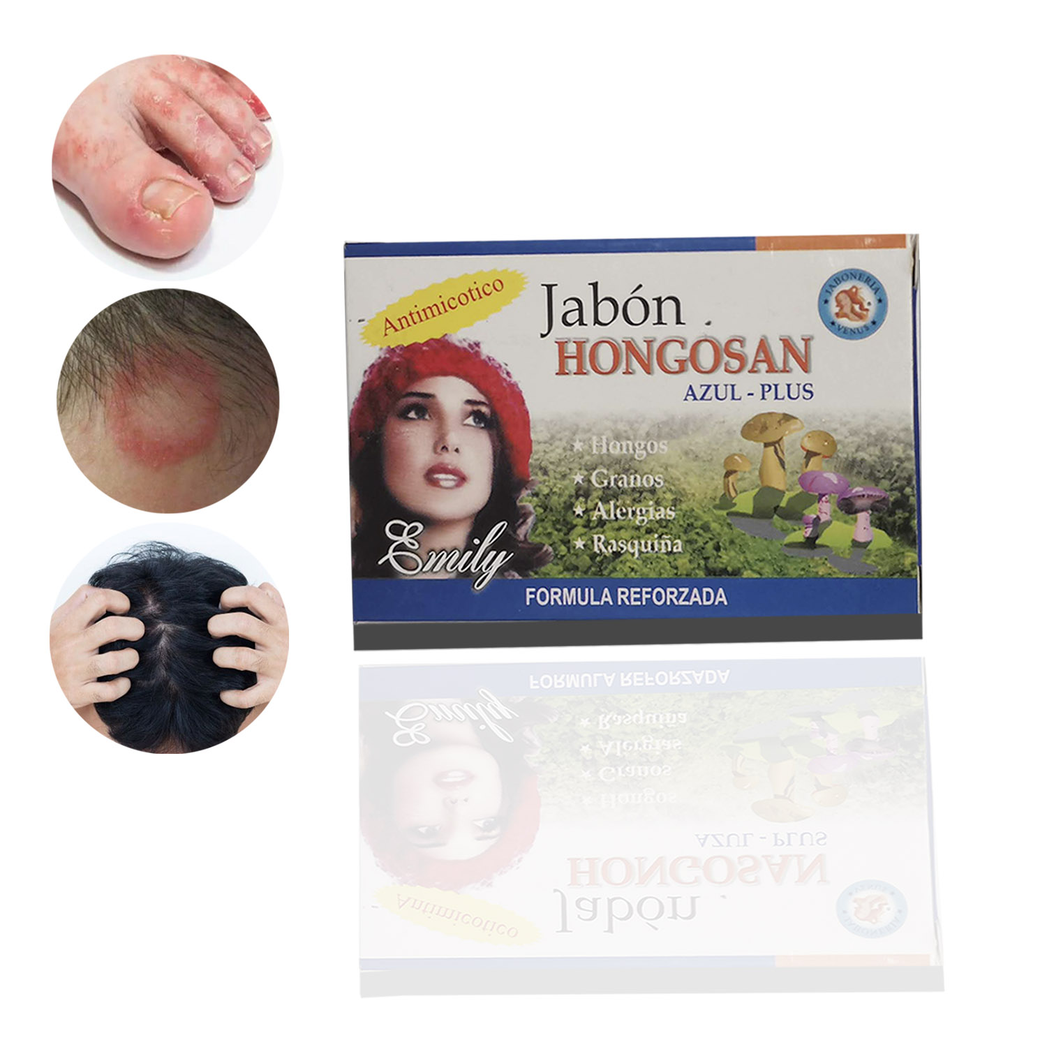 JABON MEDICINAL HONGOSA PIE DE ATLETA, TIÑA 2 UND - 2