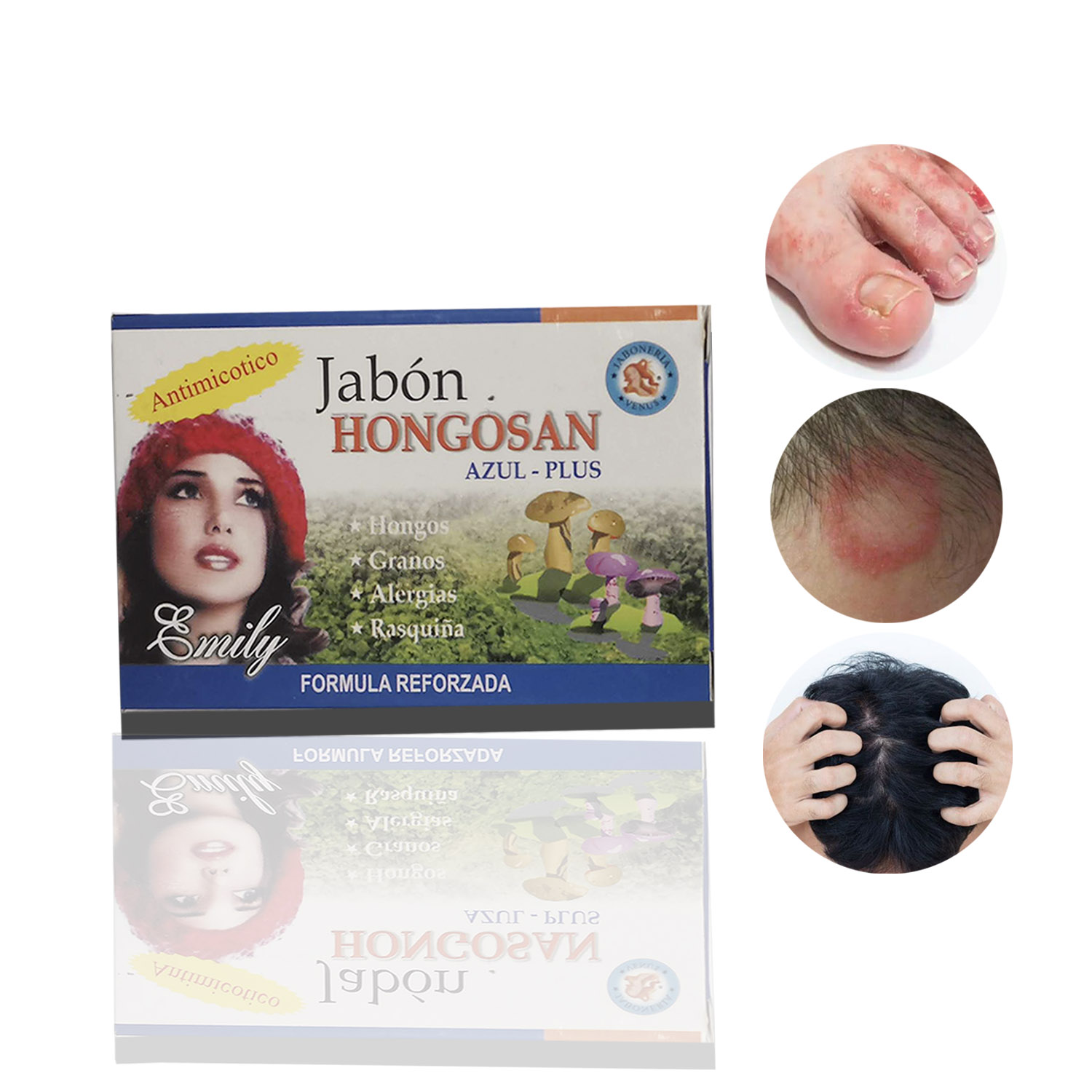 JABON MEDICINAL PARA HONGOS PIE DE ATLETA, TIÑA 2 UND - 2