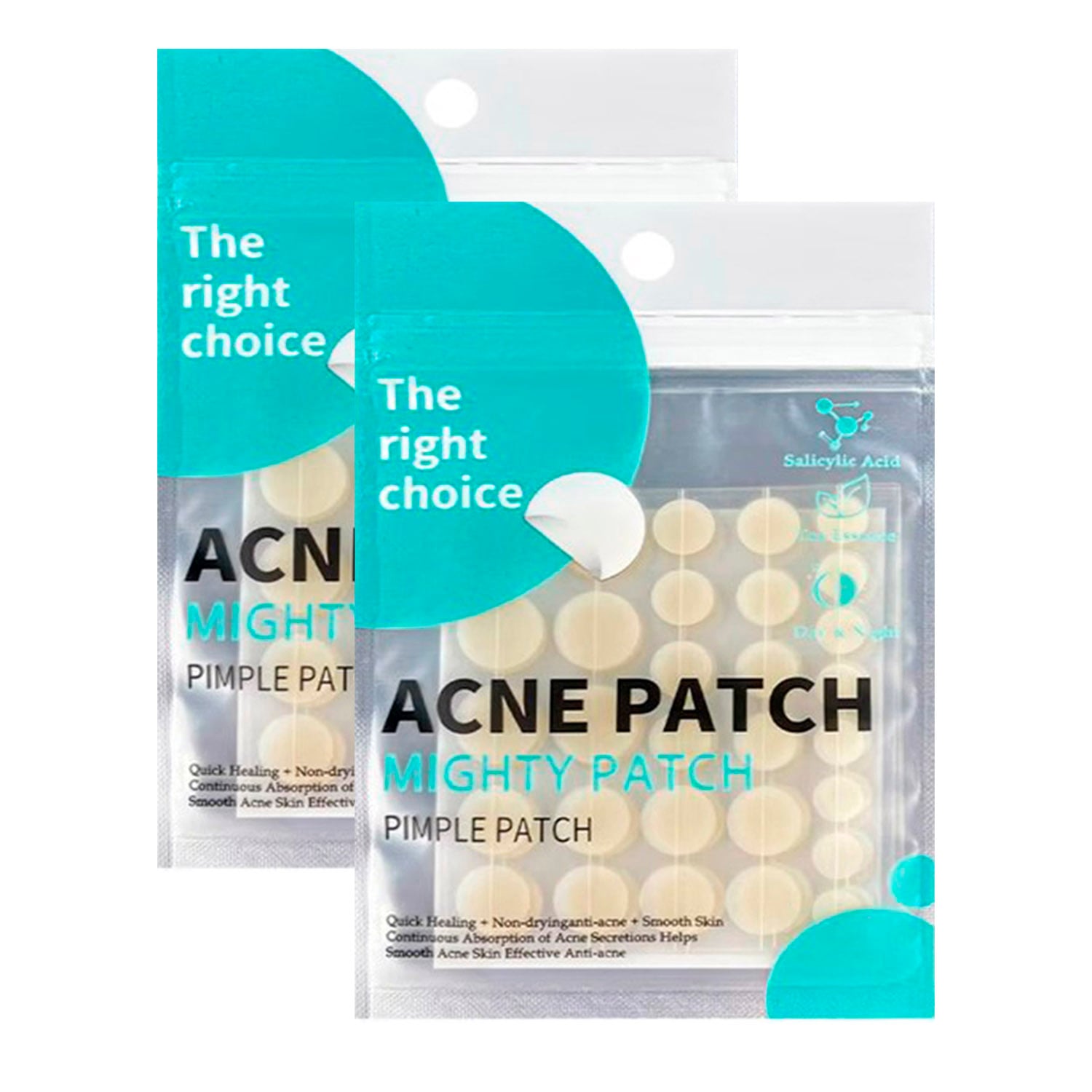 PARCHES PARA ELIMINACIÓN DE ACNE Y BARROS 60 UNIDADES - 2
